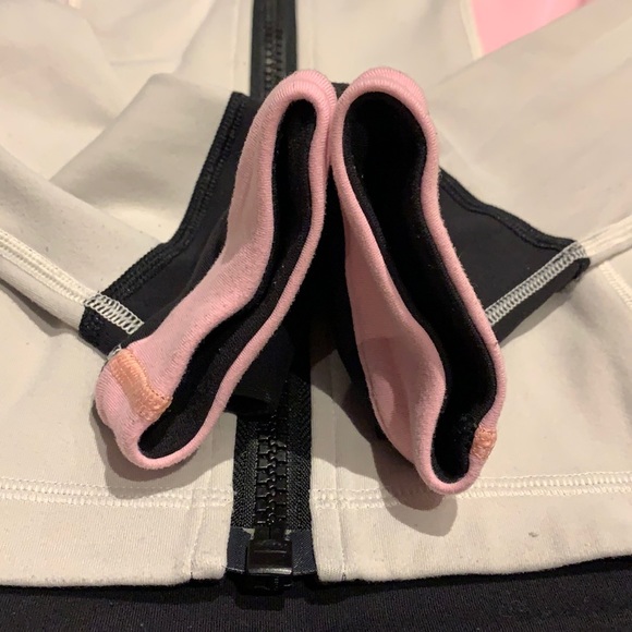 Lululemon Studio Surf Jacket Black/Gray/Pink (Dune/Black/Bleached Coral) -size 8 - Picture 8 of 15